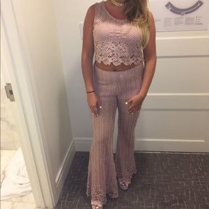 Blush Crotchet 2 piece set